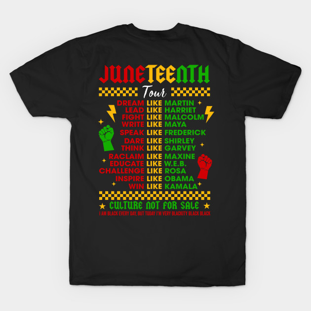 Juneteenth Tour, Black History, Black King Nutrition Facts, Celebrate Juneteenth, Juneteenth Month (2 Sided) by artbyGreen